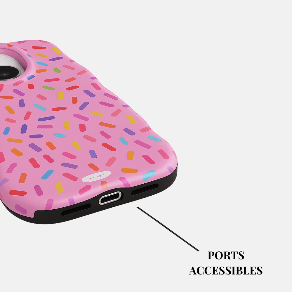 Coque iPhone Pink Donut - Mabble Case