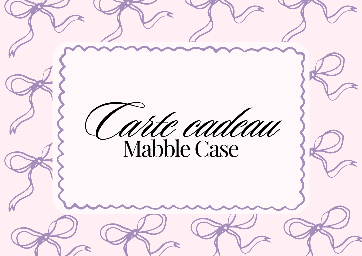 Carte - cadeau - Mabble Case