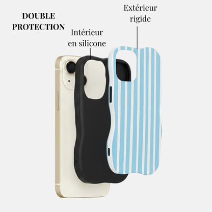 Coque iPhone Blue Riviera - Mabble Case