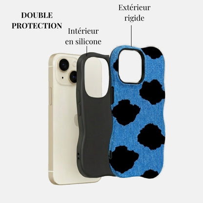 Coque iPhone Bluebell Cow - Mabble Case