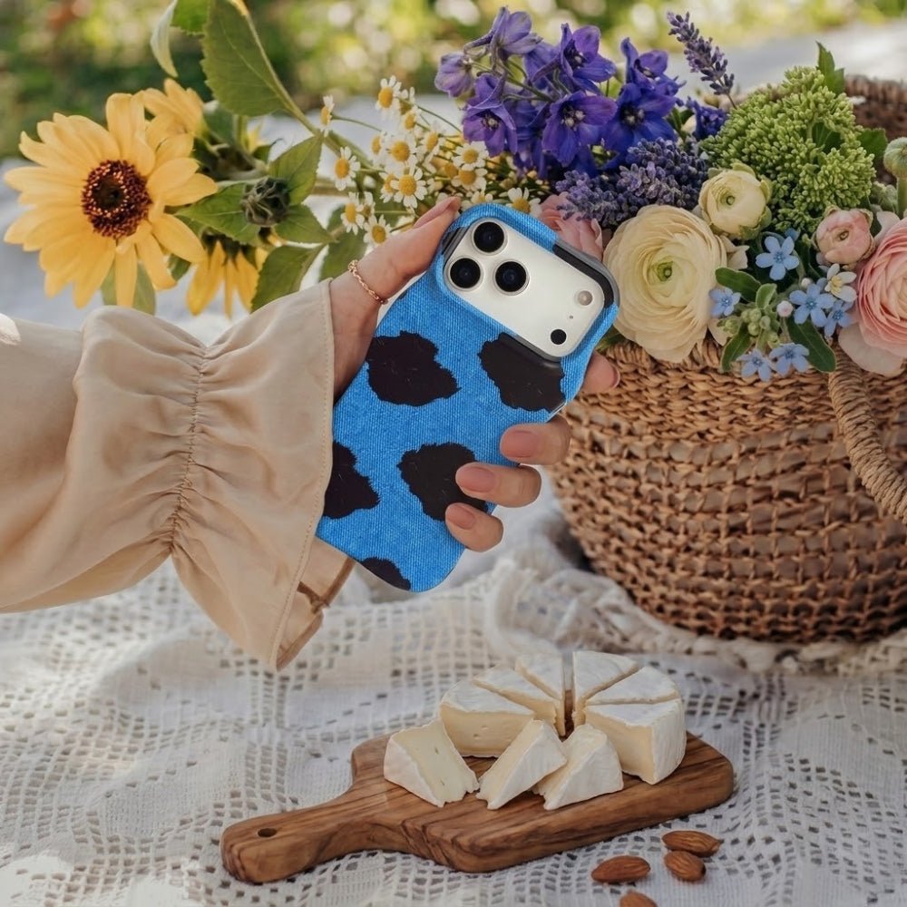 Coque iPhone Bluebell Cow - Mabble Case