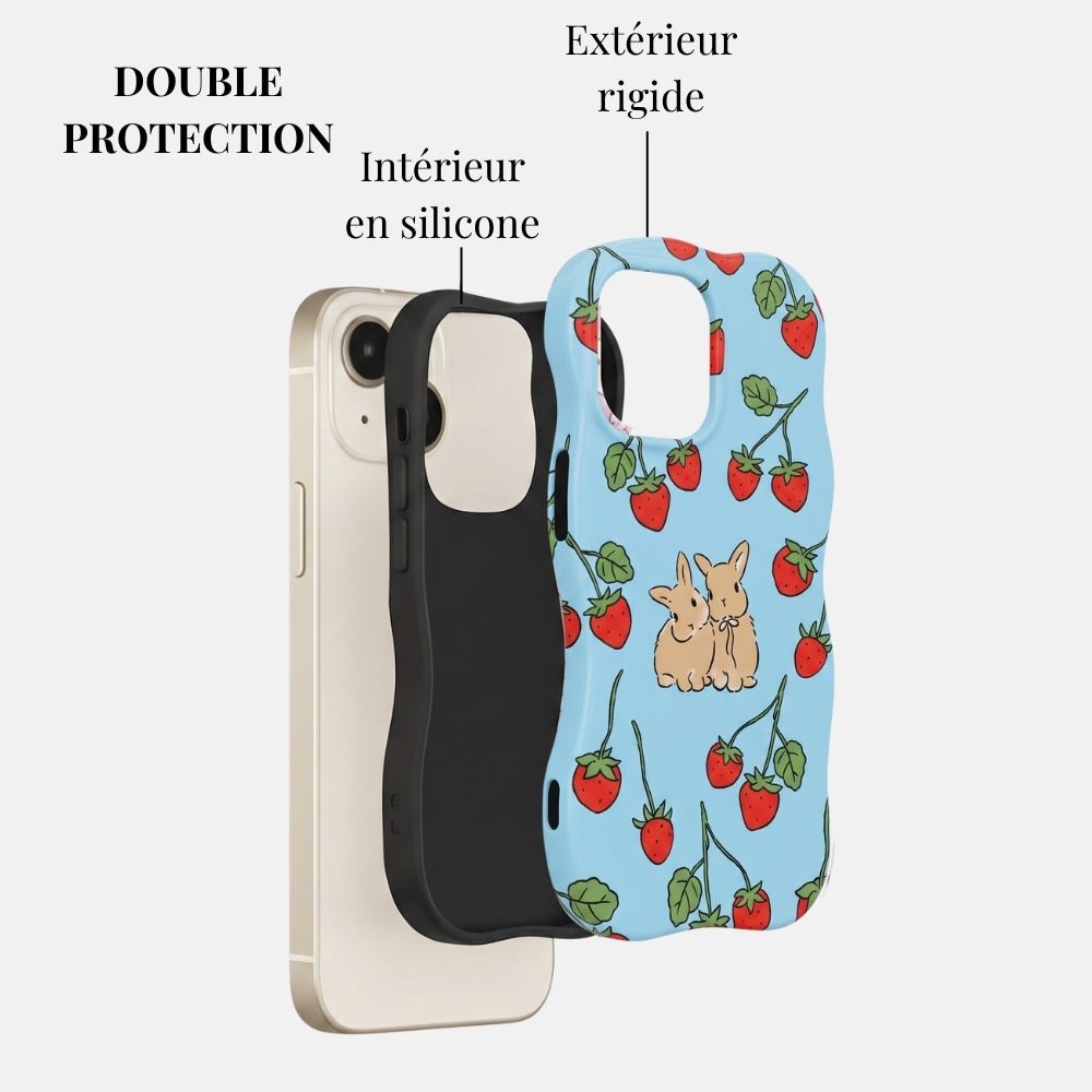 Coque iPhone Bunny Blue - Mabble Case