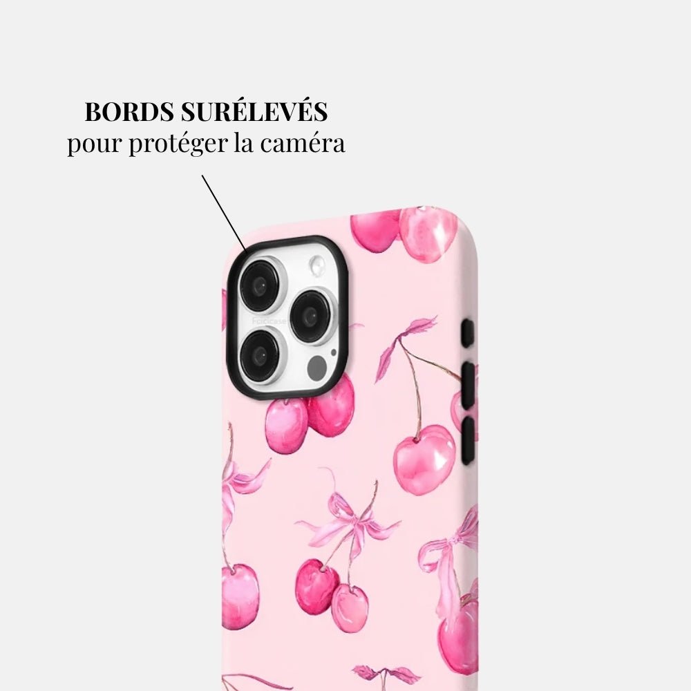 Coque iPhone Frosted Cherry - Mabble Case