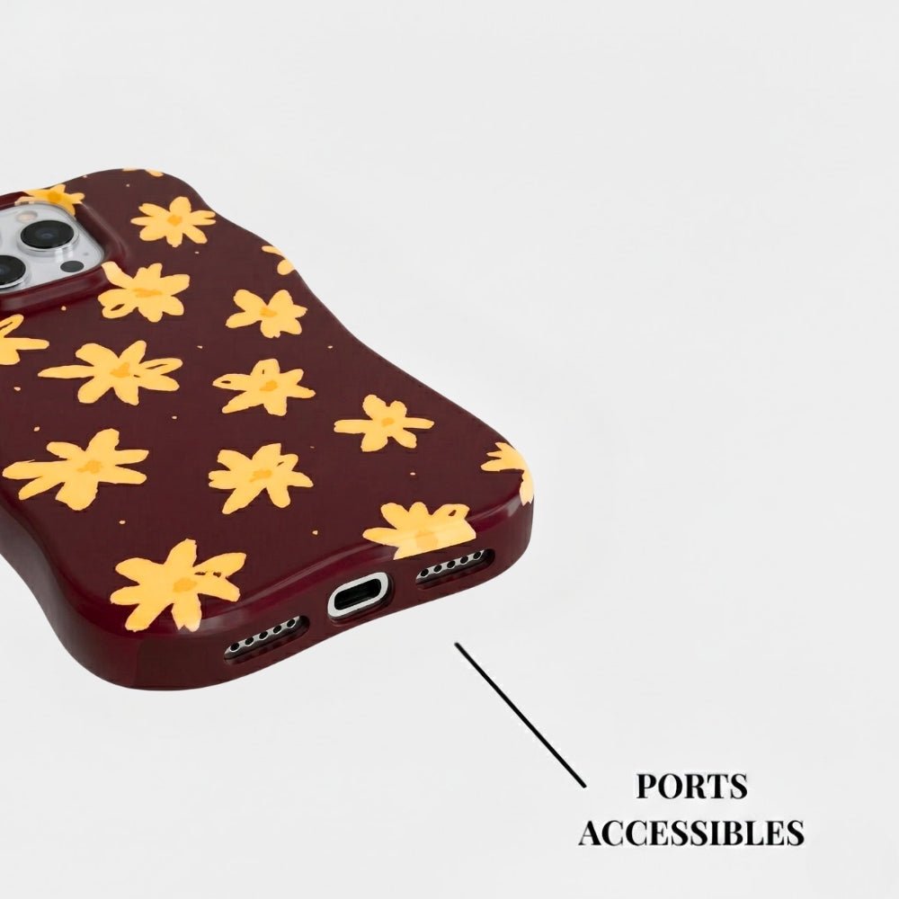 Coque iPhone Golden Daisy - Mabble Case