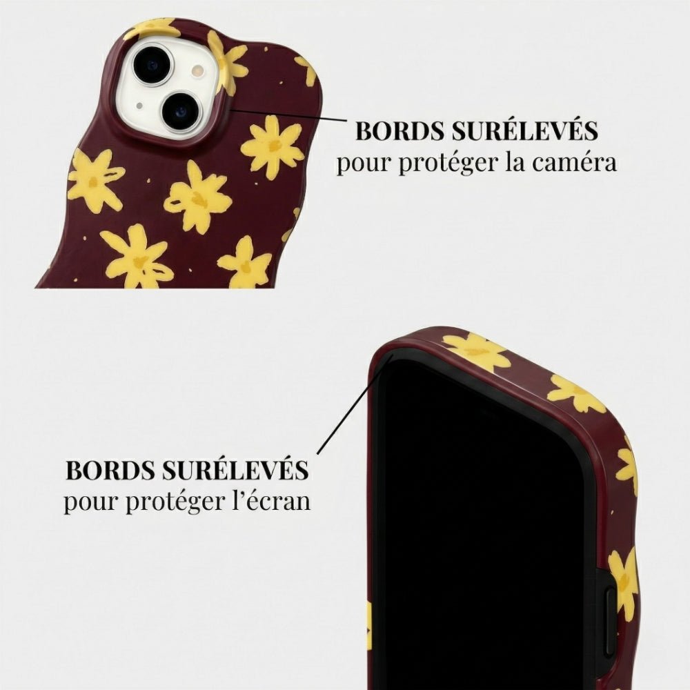 Coque iPhone Golden Daisy - Mabble Case