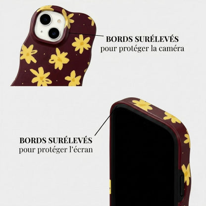 Coque iPhone Golden Daisy - Mabble Case