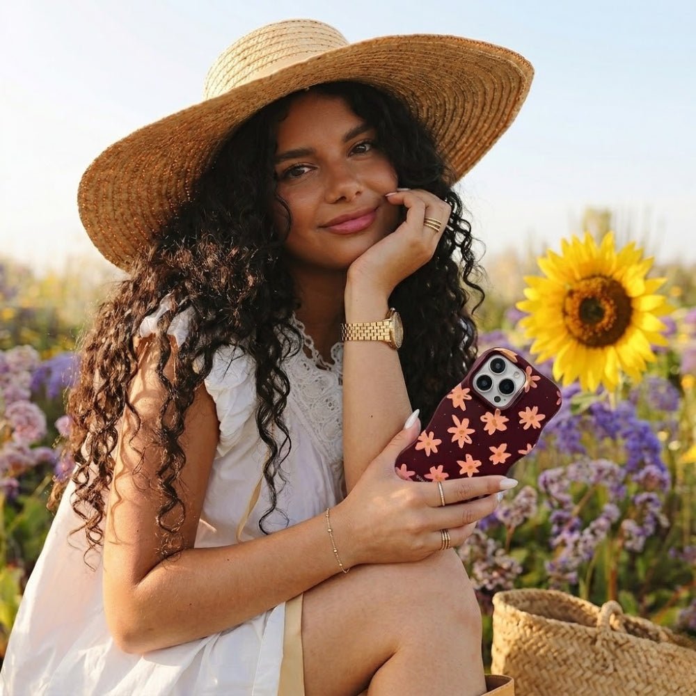 Coque iPhone Rosy Daisy - Mabble Case
