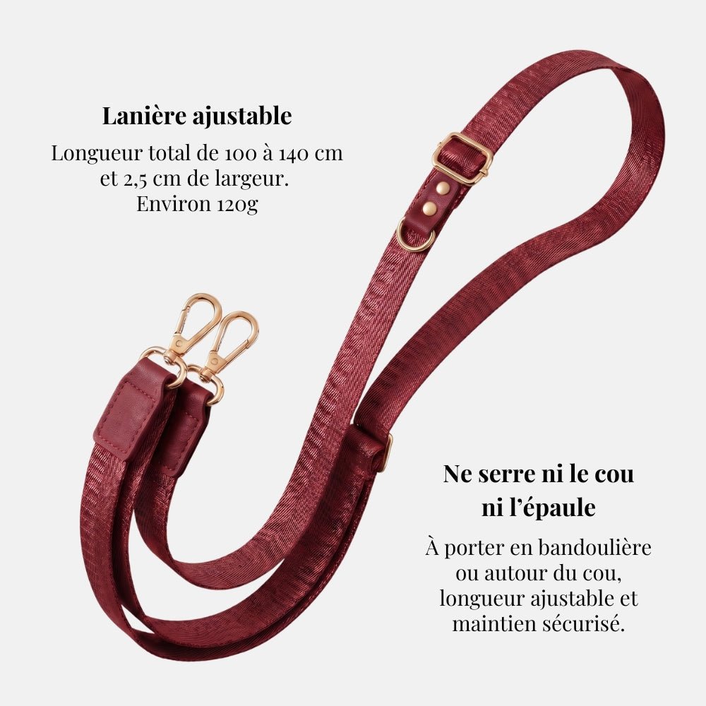 Lanière Bordeaux - Mabble Case