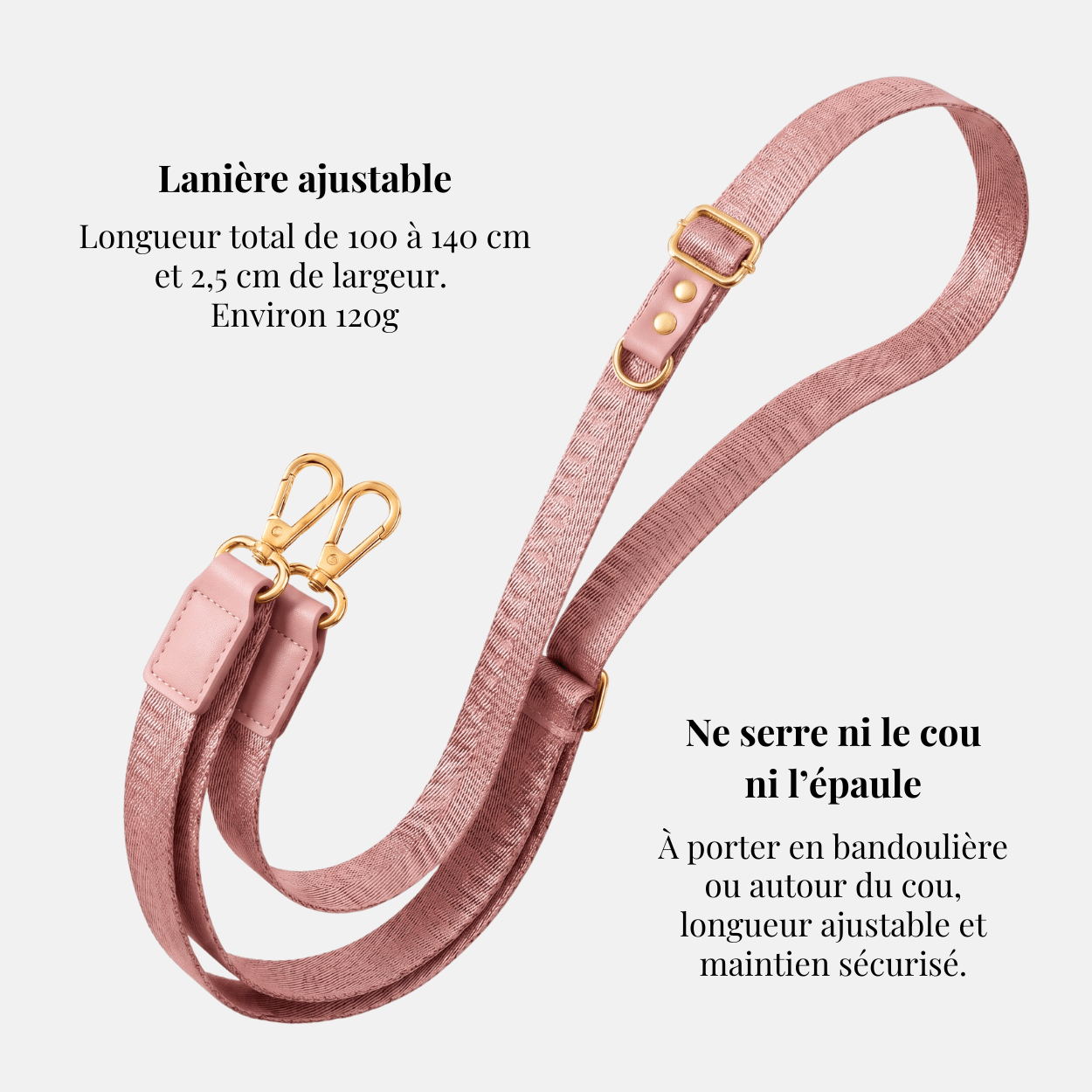 Lanière Rose - Mabble Case