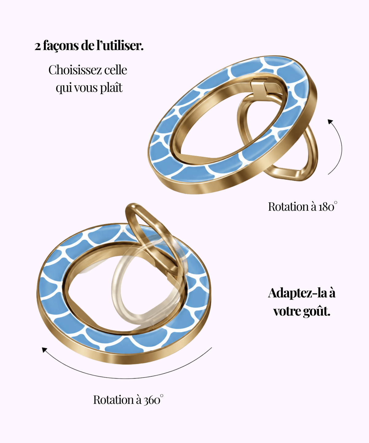 Mermaid - Bague Magnétique - Mabble Case
